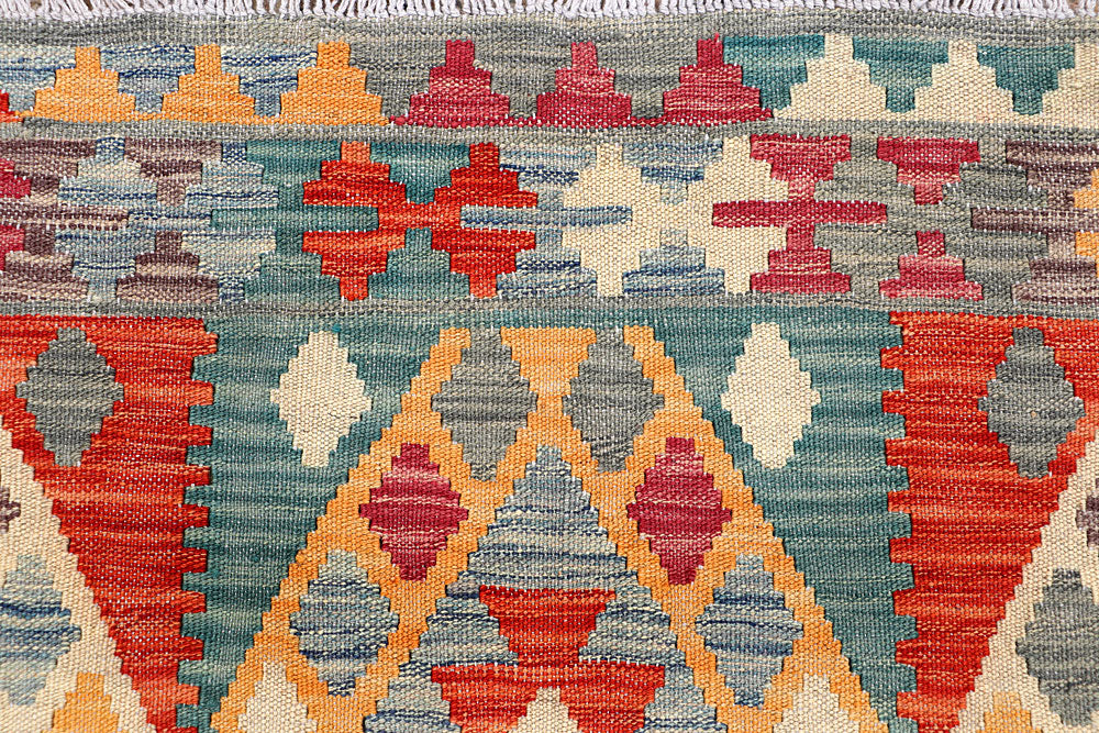 Multi Colored Kilim 5' 1 x 6' 6 - No. 66641 - ALRUG Rug Store
