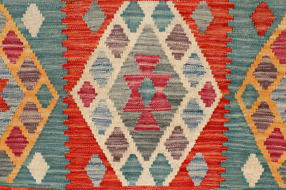 Multi Colored Kilim 5' 1 x 6' 6 - No. 66641 - ALRUG Rug Store