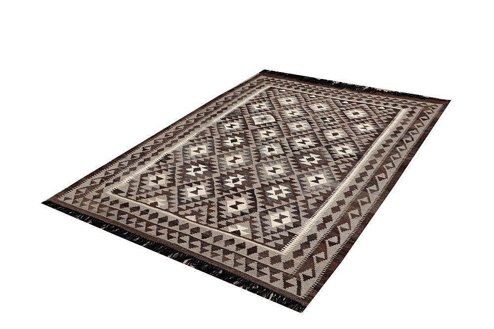 Multi Colored Kilim 4' 11 x 6' 7 - No. 66642 - ALRUG Rug Store