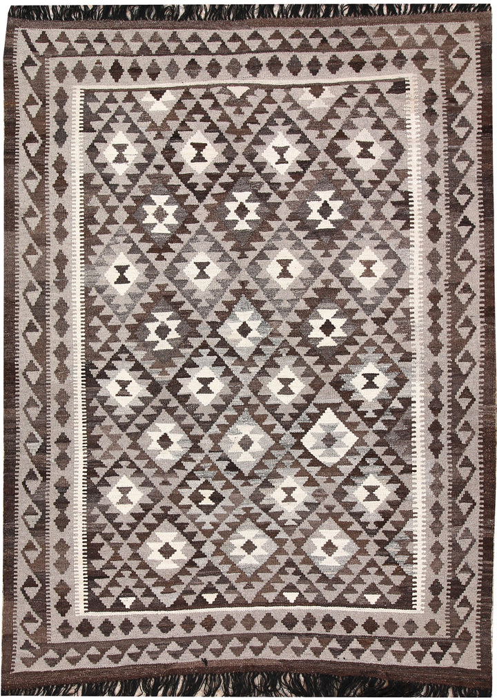 Multi Colored Kilim 4' 11 x 6' 7 - No. 66642 - ALRUG Rug Store