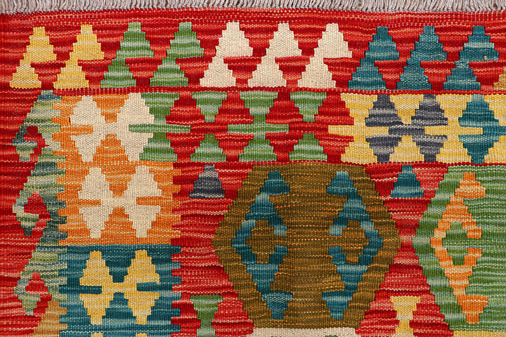 Multi Colored Kilim 4' 11 x 6' 4 - No. 66643 - ALRUG Rug Store
