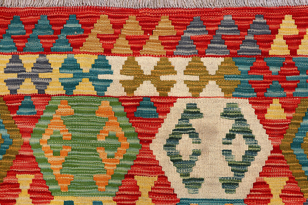 Multi Colored Kilim 4' 11 x 6' 4 - No. 66643 - ALRUG Rug Store