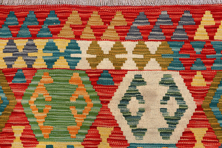 Multi Colored Kilim 4' 11 x 6' 4 - No. 66643 - ALRUG Rug Store