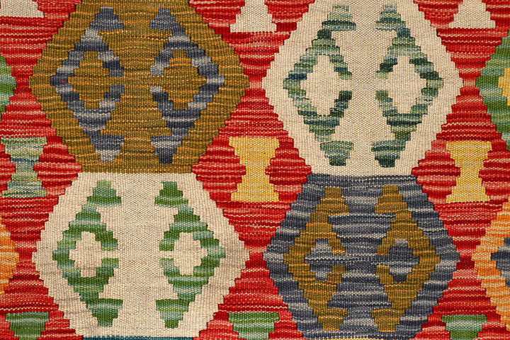 Multi Colored Kilim 4' 11 x 6' 4 - No. 66643 - ALRUG Rug Store