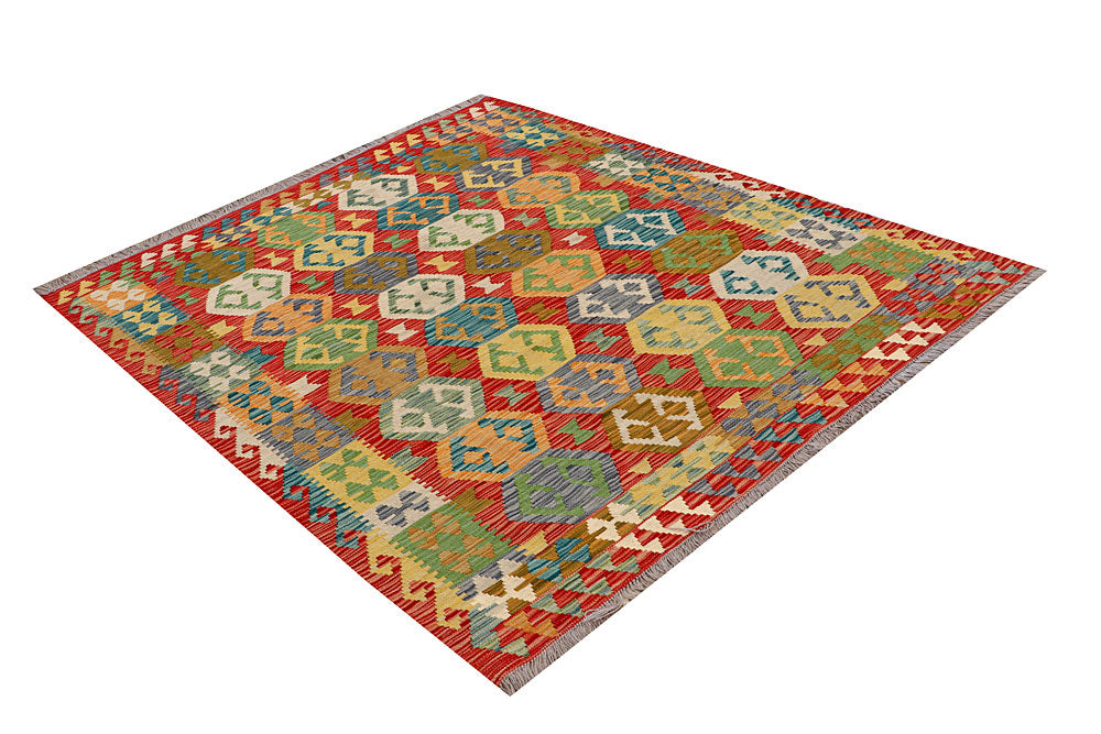 Multi Colored Kilim 4' 11 x 6' 4 - No. 66643 - ALRUG Rug Store
