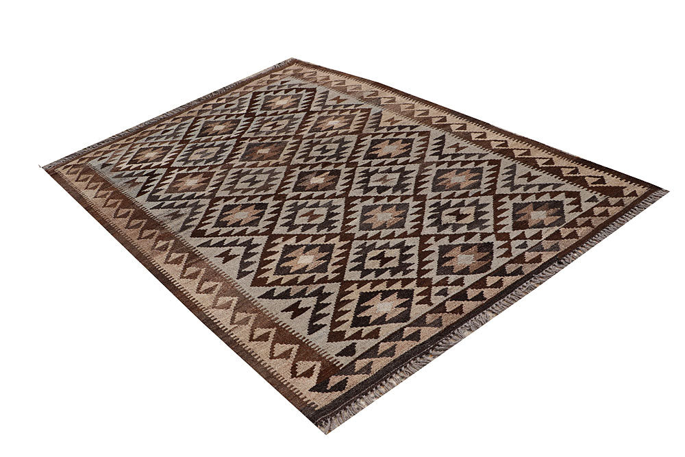 Multi Colored Kilim 4' 9 x 6' 7 - No. 66645 - ALRUG Rug Store