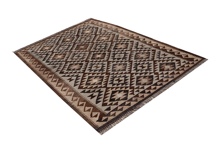 Multi Colored Kilim 4' 9 x 6' 7 - No. 66645 - ALRUG Rug Store