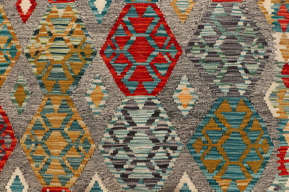 Multi Colored Kilim 5' 1 x 6' 6 - No. 66646 - ALRUG Rug Store