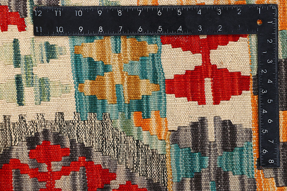 Multi Colored Kilim 5' 1 x 6' 6 - No. 66646 - ALRUG Rug Store