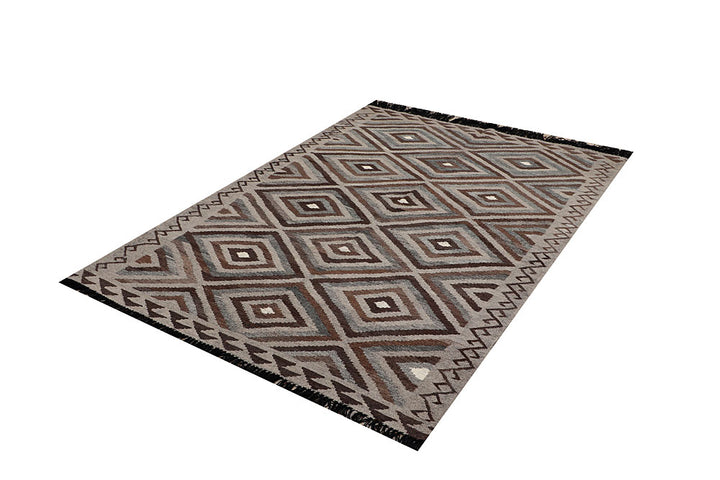 Multi Colored Kilim 4' 9 x 6' 8 - No. 66647 - ALRUG Rug Store