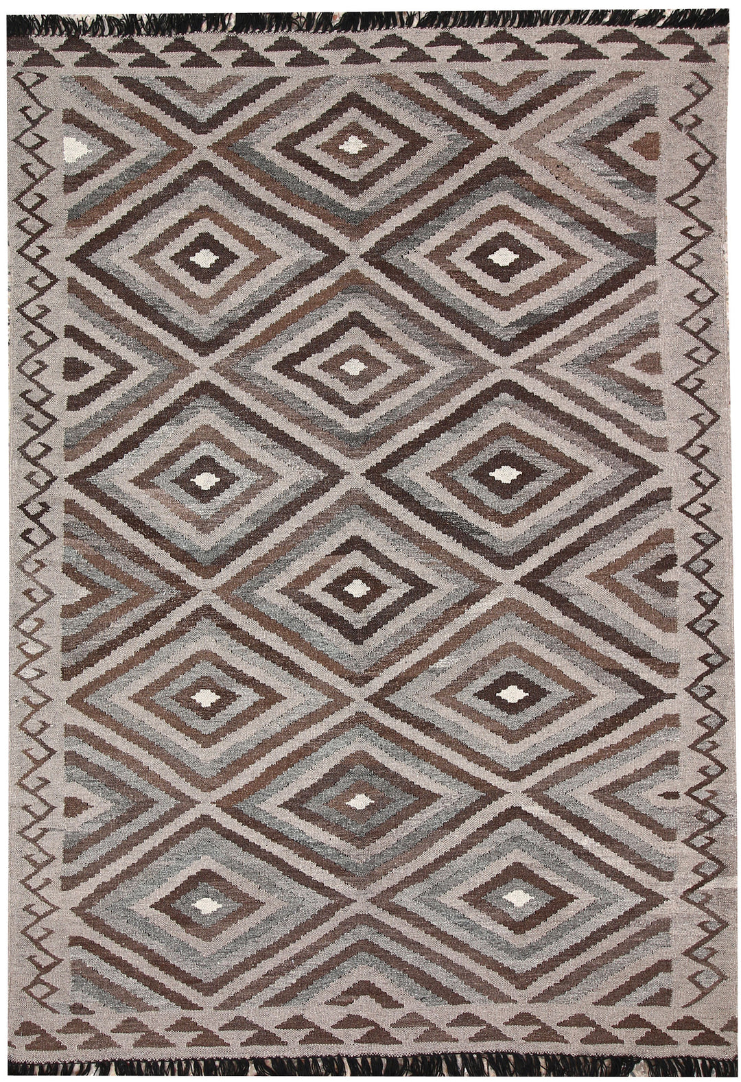 Multi Colored Kilim 4' 9 x 6' 8 - No. 66647 - ALRUG Rug Store