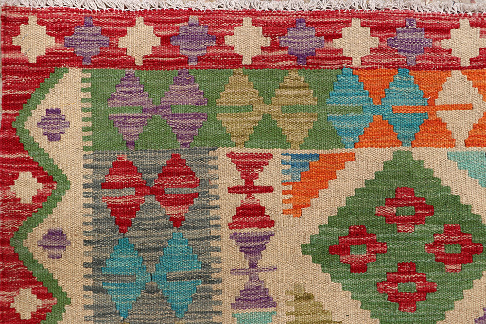 Multi Colored Kilim 5' 1 x 6' 4 - No. 66648 - ALRUG Rug Store