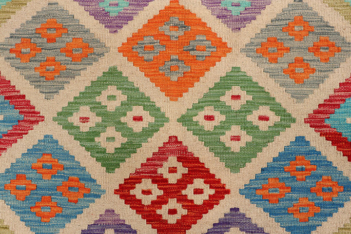 Multi Colored Kilim 5' 1 x 6' 4 - No. 66648 - ALRUG Rug Store