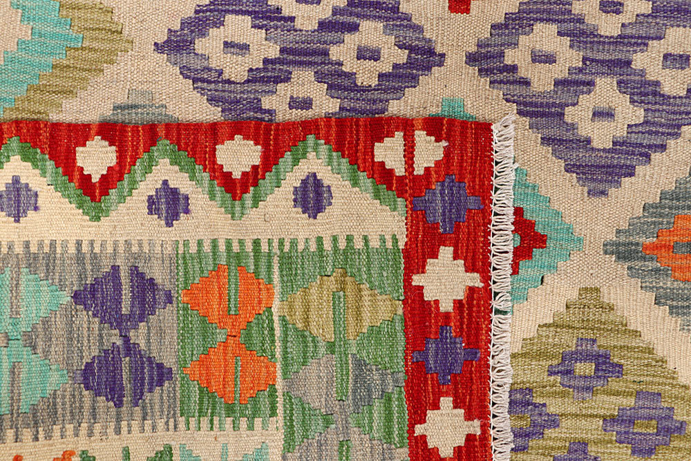 Multi Colored Kilim 5' 1 x 6' 4 - No. 66648 - ALRUG Rug Store