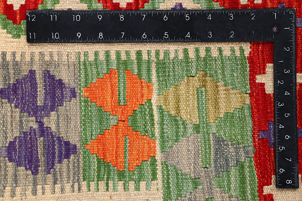 Multi Colored Kilim 5' 1 x 6' 4 - No. 66648 - ALRUG Rug Store