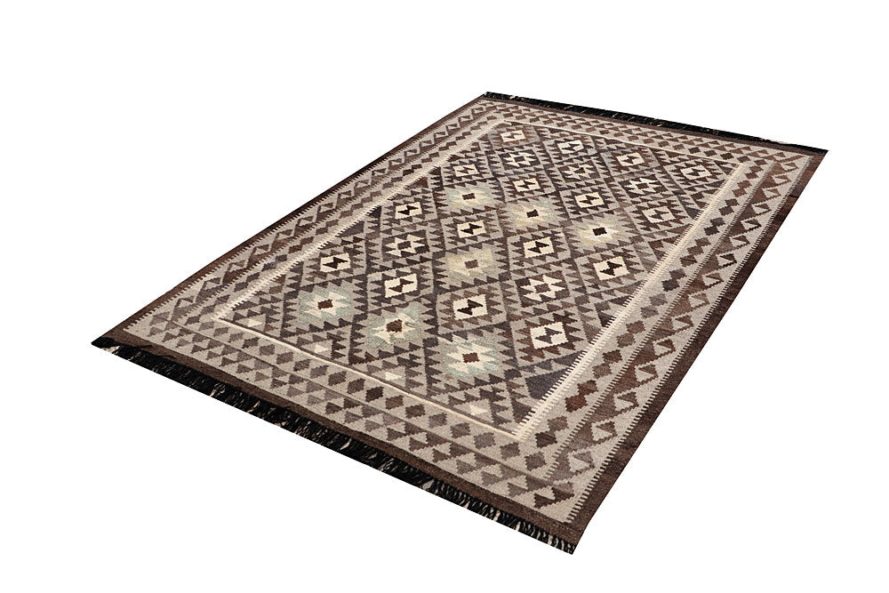 Multi Colored Kilim 4' 11 x 6' 8 - No. 66649 - ALRUG Rug Store