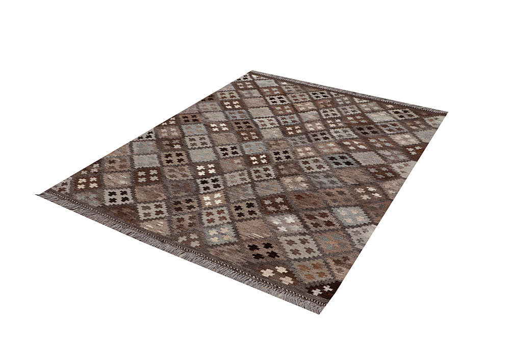 Multi Colored Kilim 4' 11 x 6' 3 - No. 66650 - ALRUG Rug Store