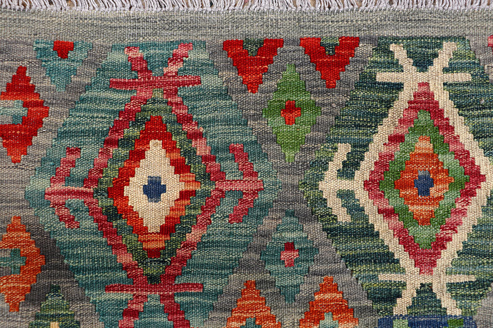 Multi Colored Kilim 5' 3 x 6' 5 - No. 66651 - ALRUG Rug Store