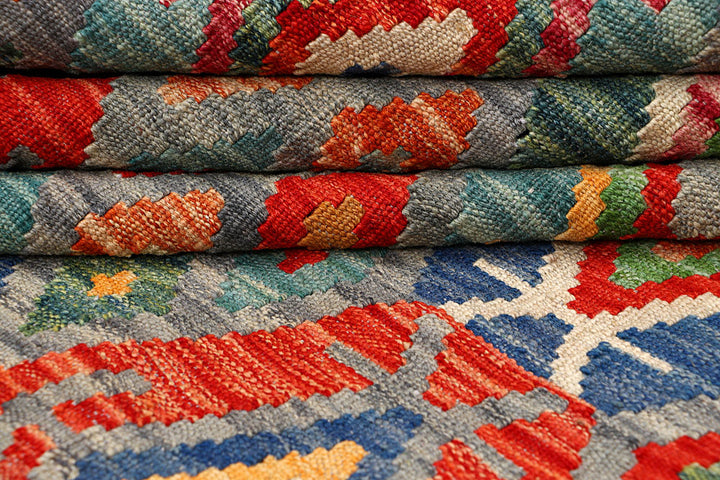 Multi Colored Kilim 5' 3 x 6' 5 - No. 66651 - ALRUG Rug Store