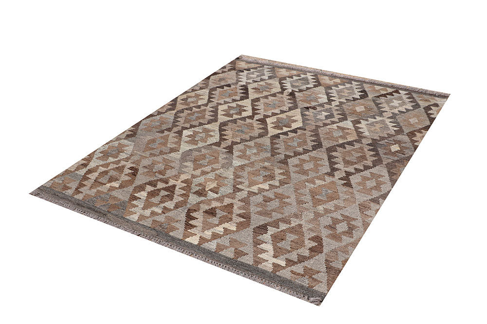 Multi Colored Kilim 4' 10 x 6' 2 - No. 66652 - ALRUG Rug Store