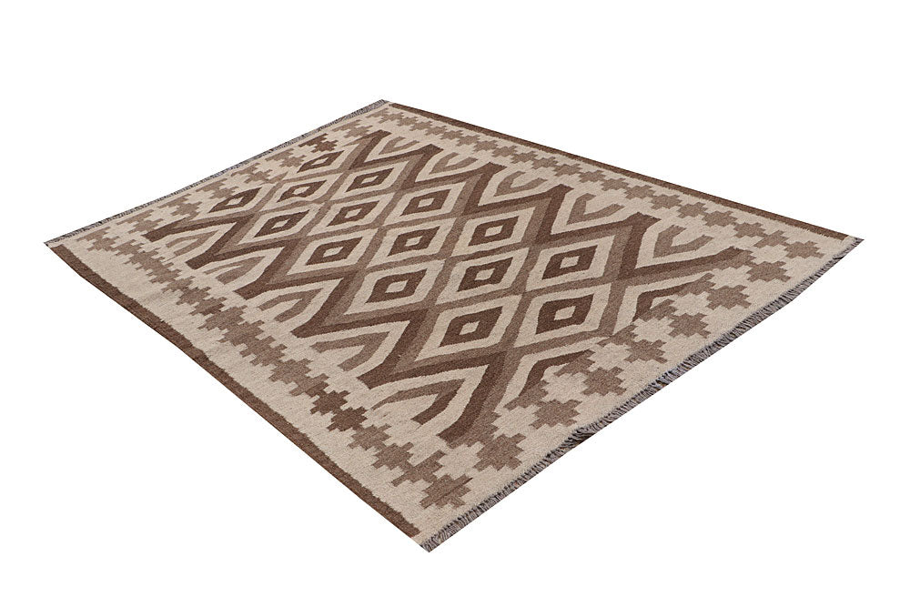 Multi Colored Kilim 4' 8 x 6' 5 - No. 66654 - ALRUG Rug Store