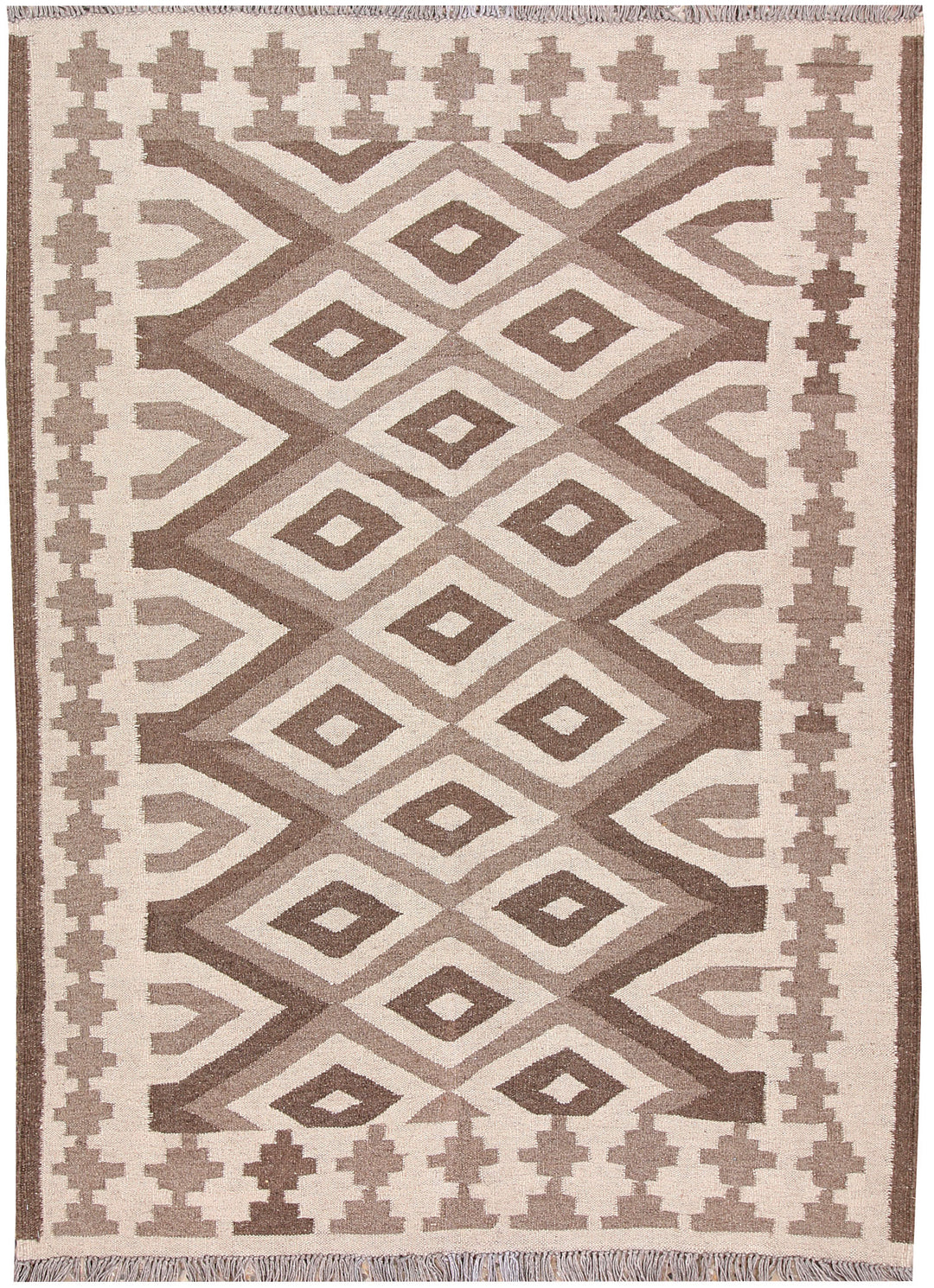 Multi Colored Kilim 4' 8 x 6' 5 - No. 66654 - ALRUG Rug Store