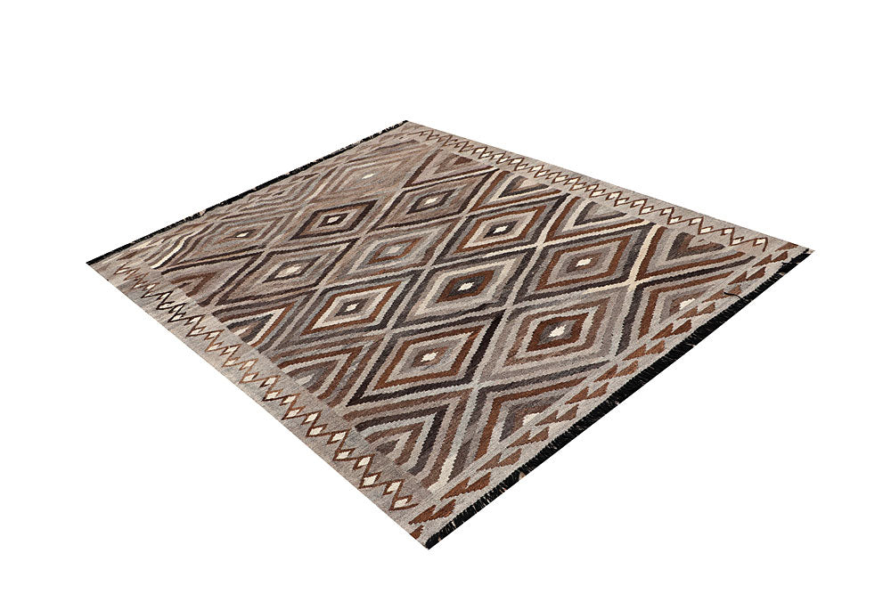 Multi Colored Kilim 4' 10 x 6' 3 - No. 66655 - ALRUG Rug Store