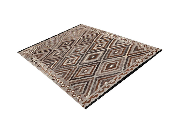 Multi Colored Kilim 4' 10 x 6' 3 - No. 66655 - ALRUG Rug Store