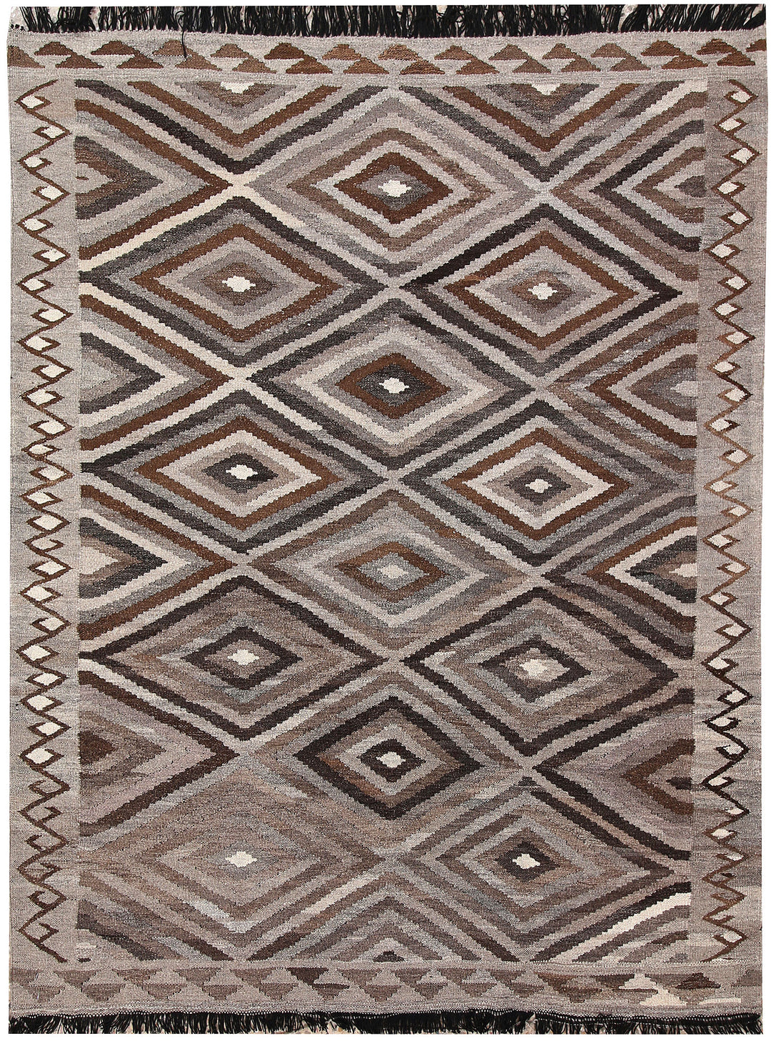 Multi Colored Kilim 4' 10 x 6' 3 - No. 66655 - ALRUG Rug Store