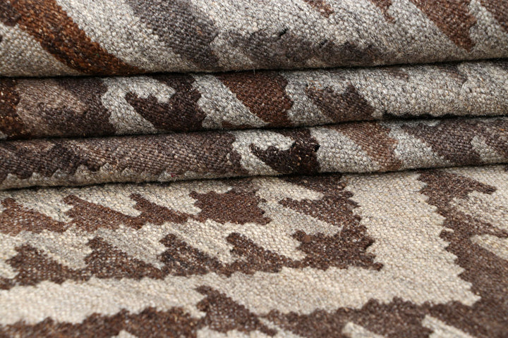 Multi Colored Kilim 4' 6 x 6' 3 - No. 66657 - ALRUG Rug Store