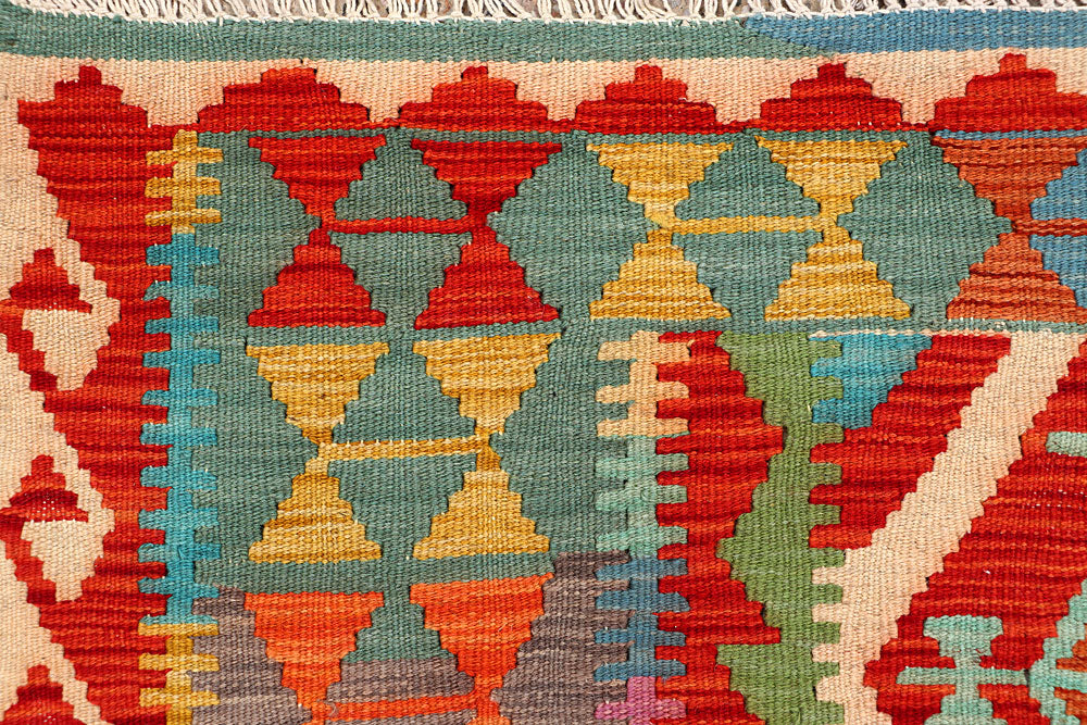 Multi Colored Kilim 4' 11 x 6' 6 - No. 66658 - ALRUG Rug Store