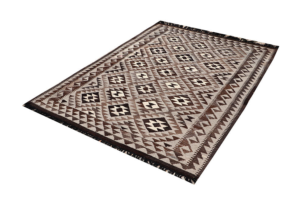 Multi Colored Kilim 4' 10 x 6' 6 - No. 66659 - ALRUG Rug Store