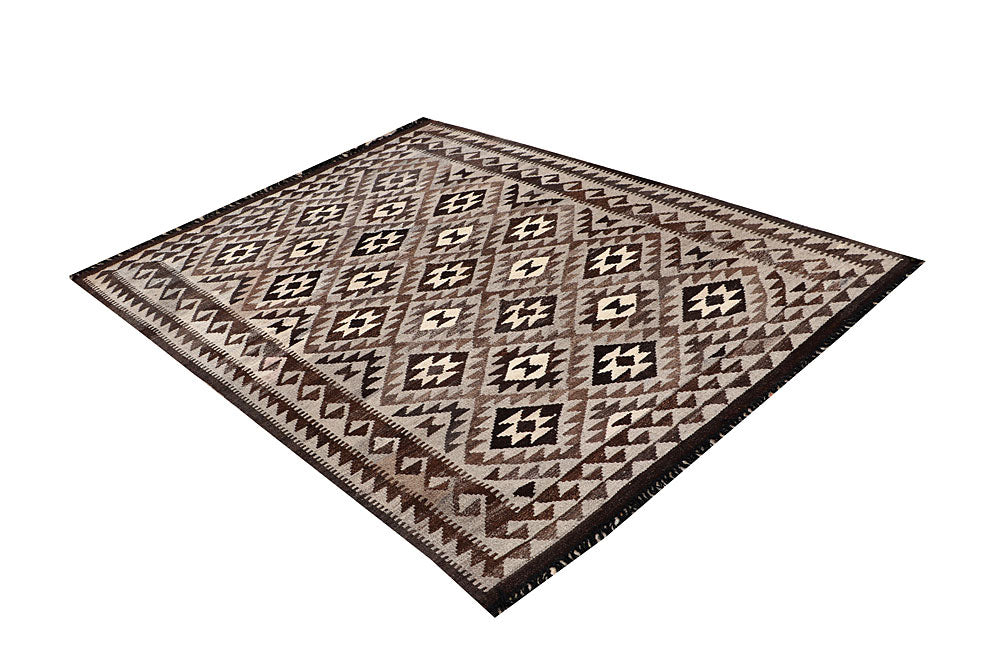 Multi Colored Kilim 4' 10 x 6' 6 - No. 66659 - ALRUG Rug Store