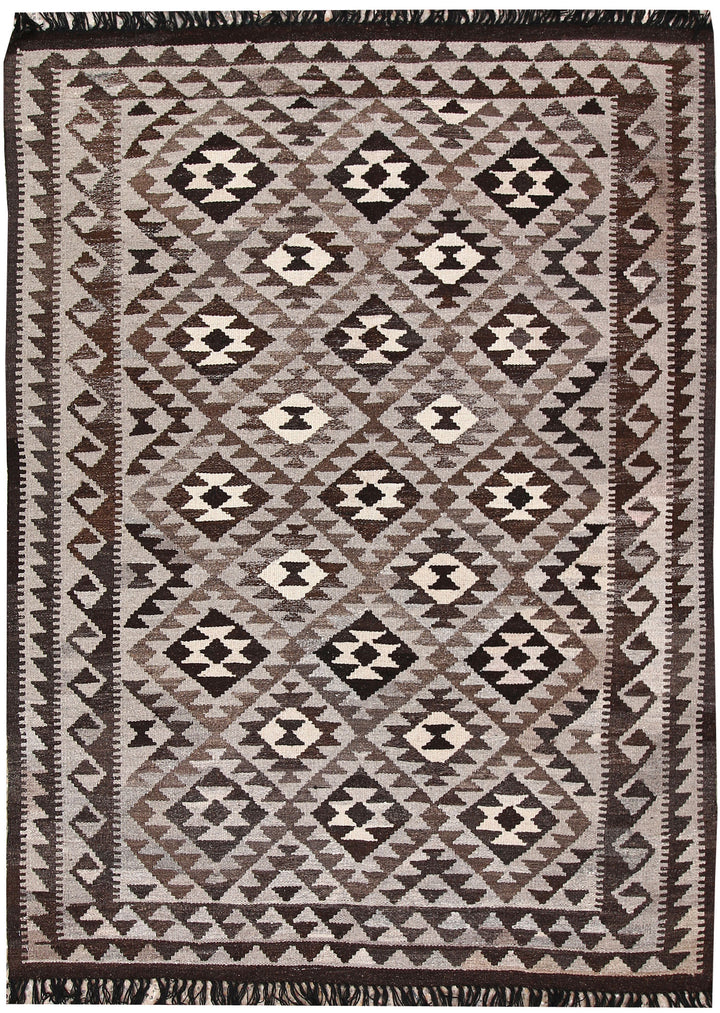 Multi Colored Kilim 4' 10 x 6' 6 - No. 66659 - ALRUG Rug Store
