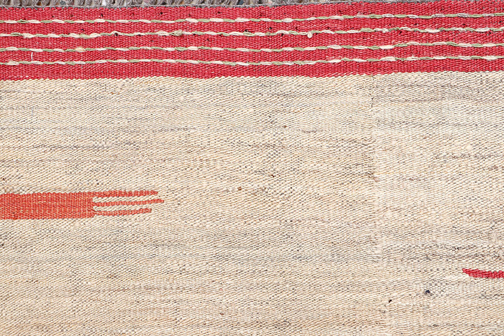 Blanched Almond Kilim 6' 1 x 9' 1 - No. 66660 - ALRUG Rug Store