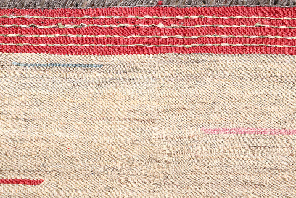 Blanched Almond Kilim 6' 1 x 9' 1 - No. 66660 - ALRUG Rug Store