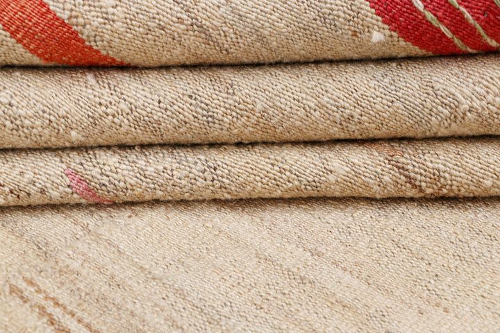 Blanched Almond Kilim 6' 1 x 9' 1 - No. 66660 - ALRUG Rug Store