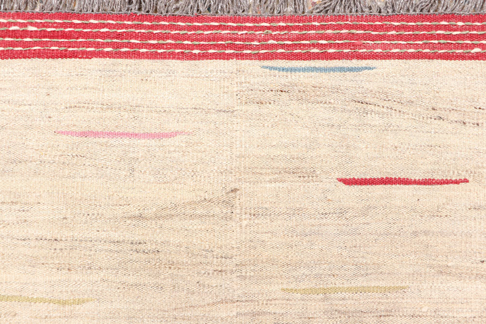 Blanched Almond Kilim 5' 1 x 7' 10 - No. 66661 - ALRUG Rug Store