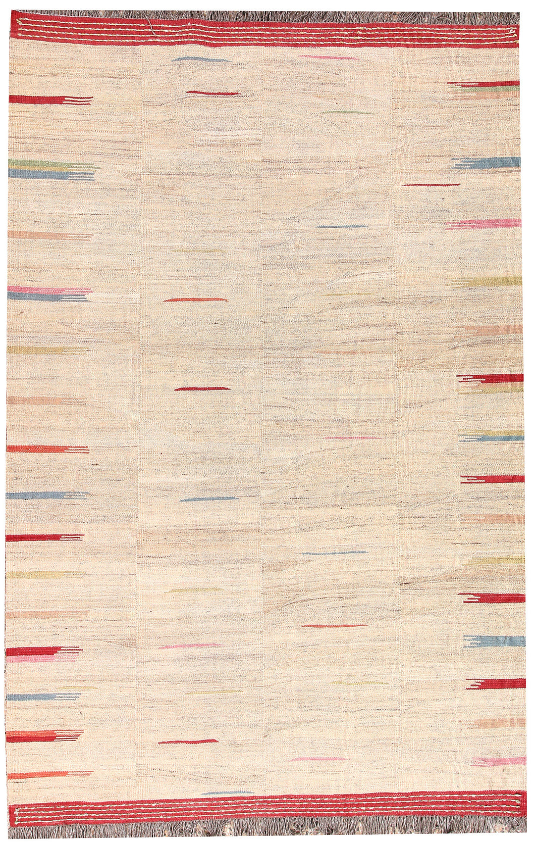 Blanched Almond Kilim 5' 1 x 7' 10 - No. 66661 - ALRUG Rug Store