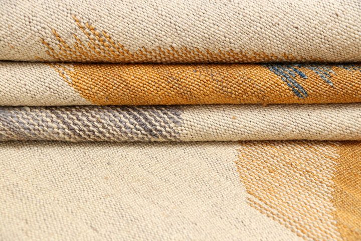 Blanched Almond Kilim 8' 2 x 10' 2 - No. 66662 - ALRUG Rug Store