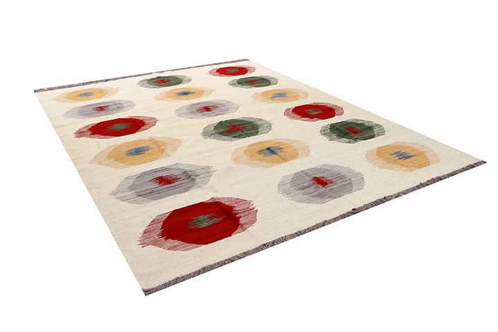 Blanched Almond Kilim 8' 2 x 10' 2 - No. 66662 - ALRUG Rug Store