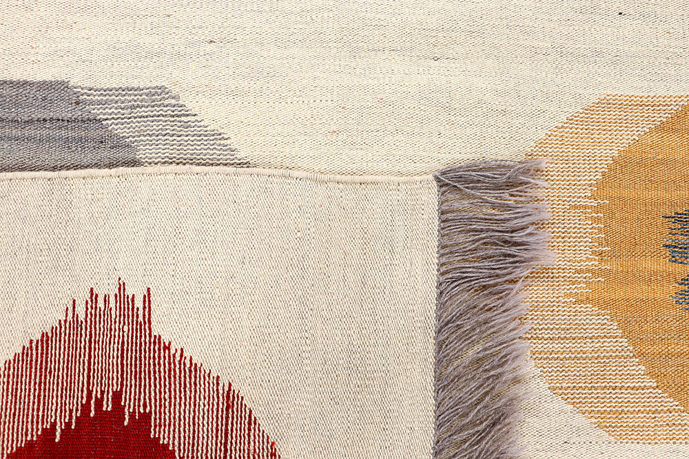 Blanched Almond Kilim 8' 2 x 10' 2 - No. 66662 - ALRUG Rug Store