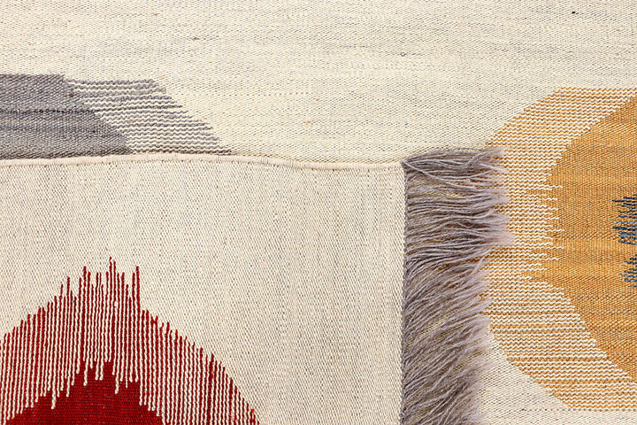 Blanched Almond Kilim 8' 2 x 10' 2 - No. 66662 - ALRUG Rug Store