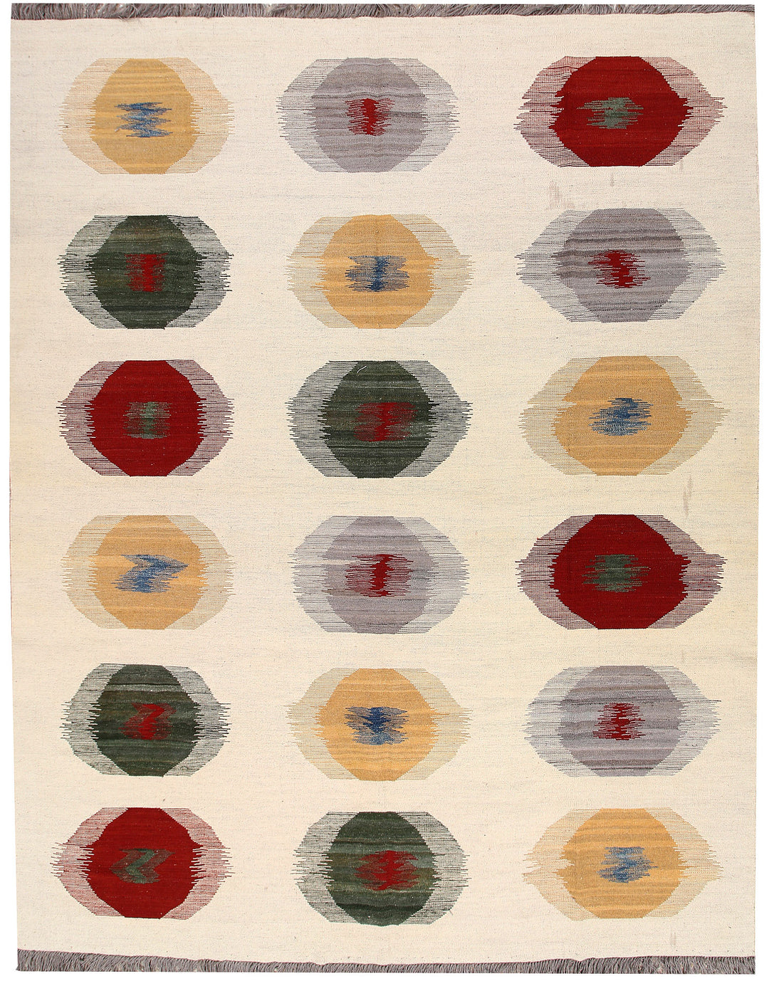 Blanched Almond Kilim 8' 2 x 10' 2 - No. 66662 - ALRUG Rug Store