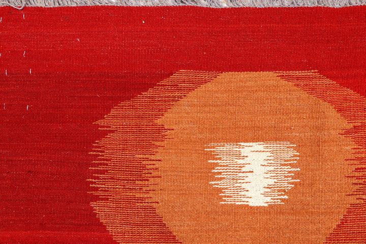 Red Kilim 8' 2 x 10' 1 - No. 66663 - ALRUG Rug Store