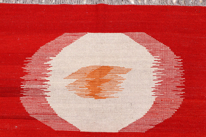 Red Kilim 8' 2 x 10' 1 - No. 66663 - ALRUG Rug Store