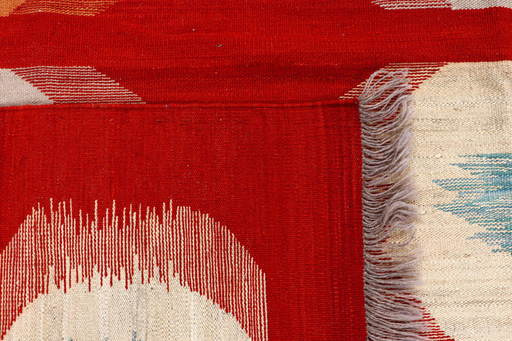 Red Kilim 8' 2 x 10' 1 - No. 66663 - ALRUG Rug Store