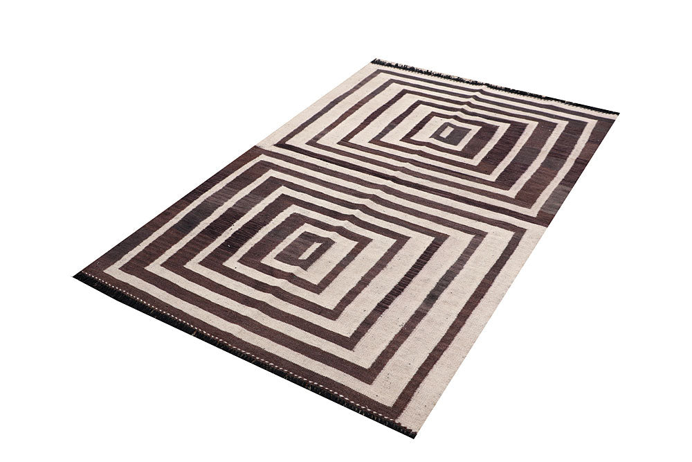 Multi Colored Kilim 4' x 6' 1 - No. 66665 - ALRUG Rug Store