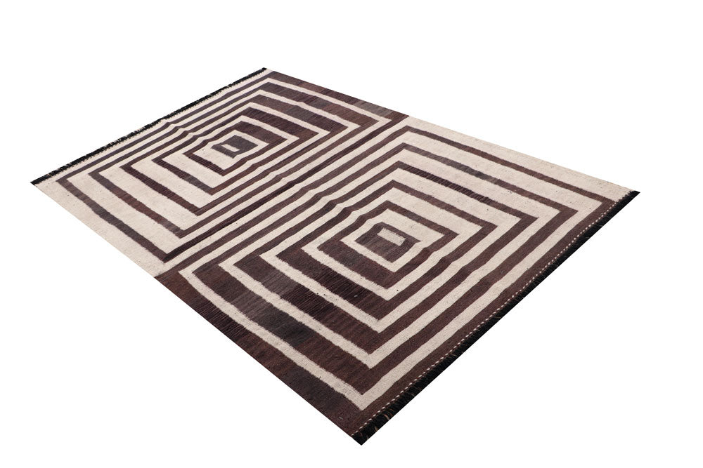 Multi Colored Kilim 4' x 6' 1 - No. 66665 - ALRUG Rug Store