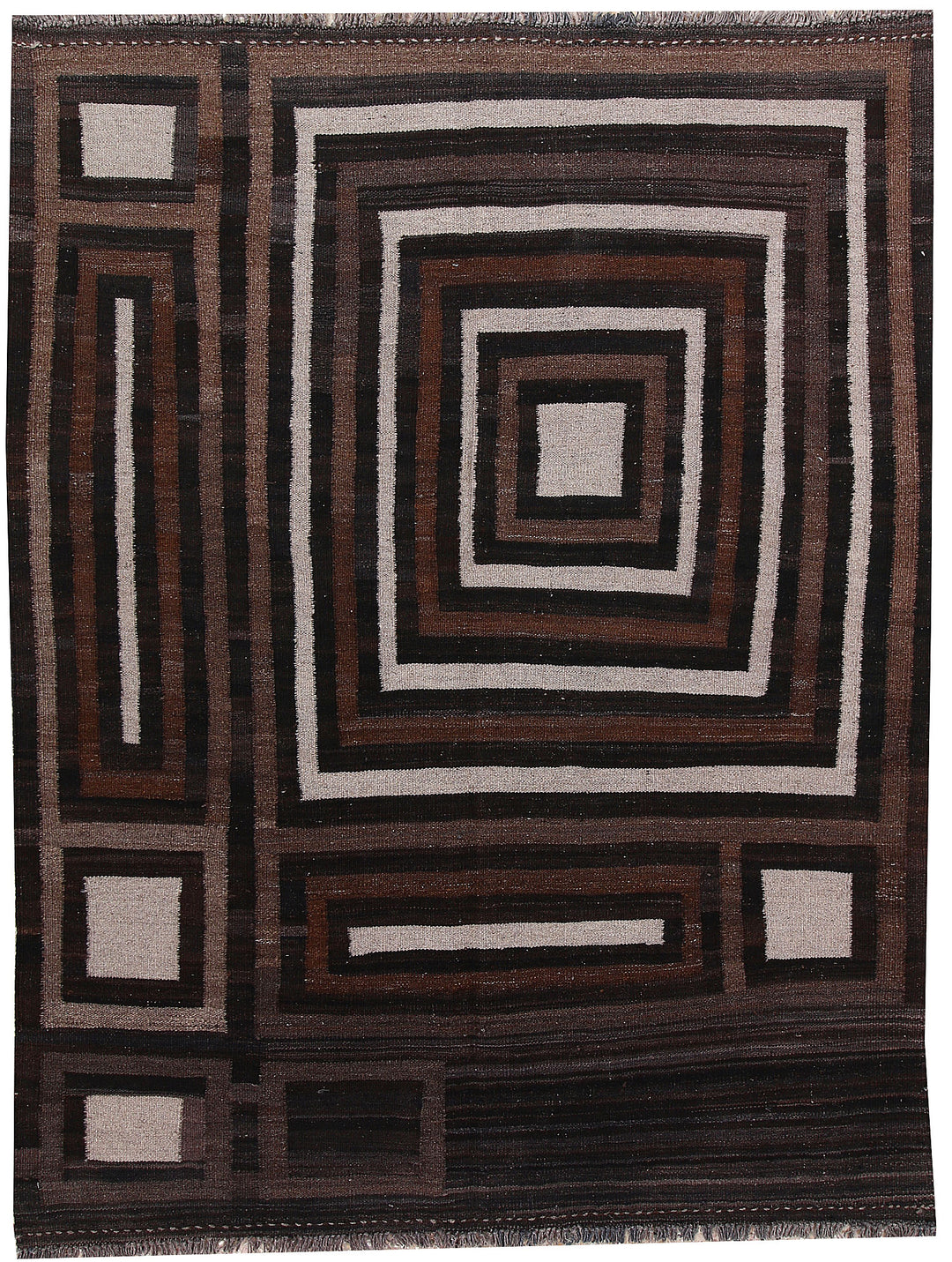 Multi Colored Kilim 4' 10 x 6' 5 - No. 66666 - ALRUG Rug Store